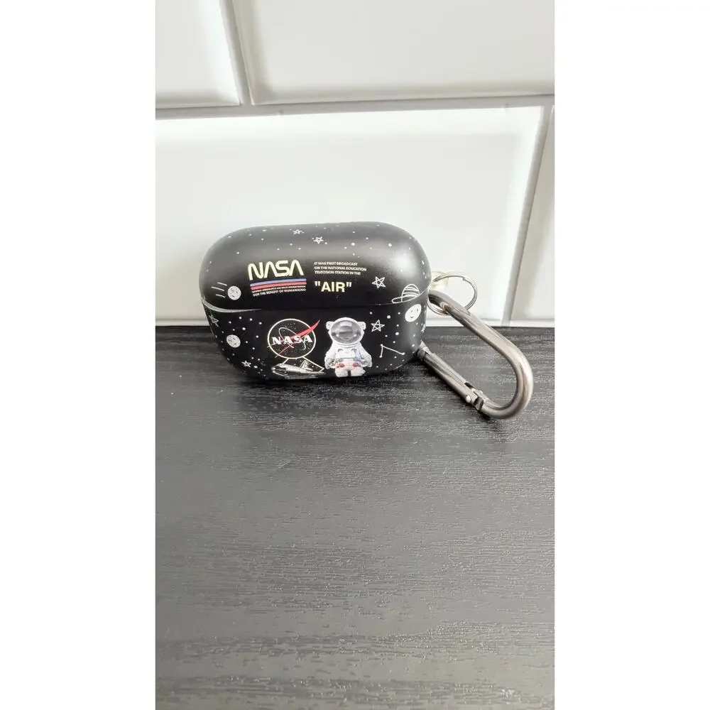 Star Astronaut NASA AirPod Pro Case | Hard Cover w/Carabiner | Pro 1st & 2nd Gen